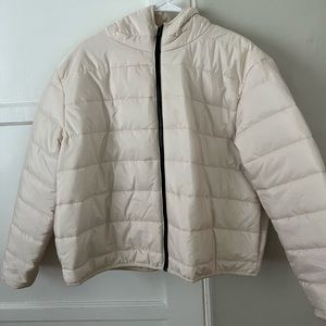 White puffer jacket size large
